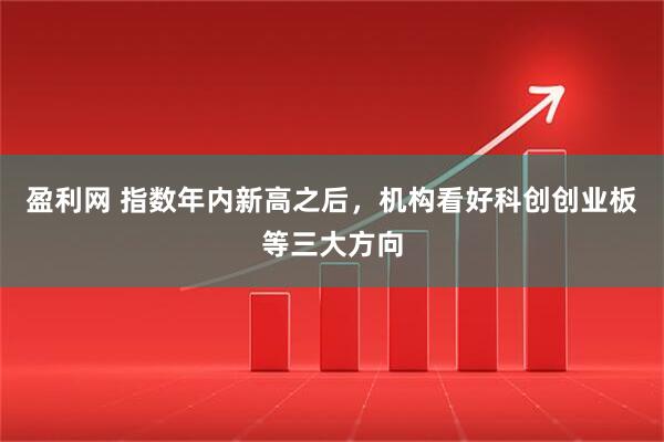 盈利网 指数年内新高之后，机构看好科创创业板等三大方向